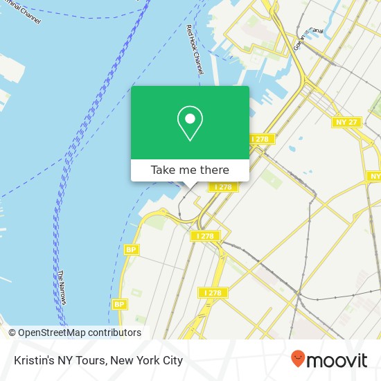 Kristin's NY Tours map