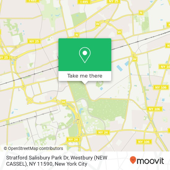 Mapa de Stratford Salisbury Park Dr, Westbury (NEW CASSEL), NY 11590