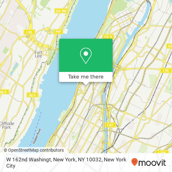 W 162nd Washingt, New York, NY 10032 map