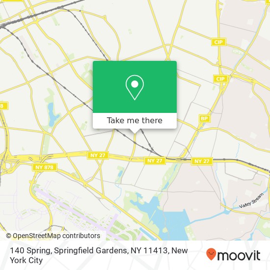Mapa de 140 Spring, Springfield Gardens, NY 11413