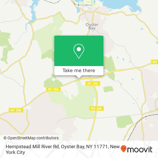 Mapa de Hempstead Mill River Rd, Oyster Bay, NY 11771