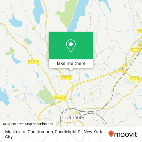 Mackevic's Construction, Candlelight Dr map