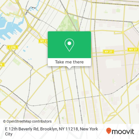 E 12th Beverly Rd, Brooklyn, NY 11218 map