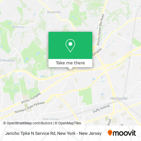 Jericho Tpke N Service Rd map