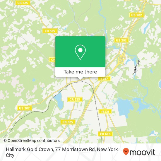 Mapa de Hallmark Gold Crown, 77 Morristown Rd