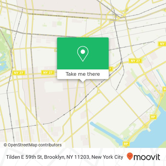 Tilden E 59th St, Brooklyn, NY 11203 map