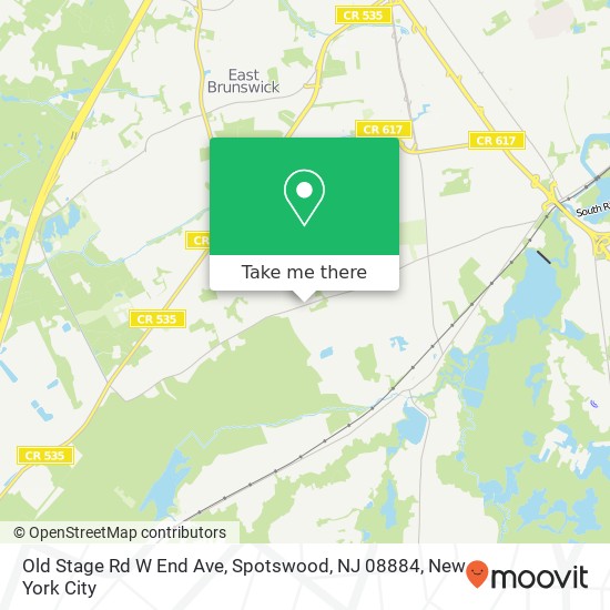 Old Stage Rd W End Ave, Spotswood, NJ 08884 map