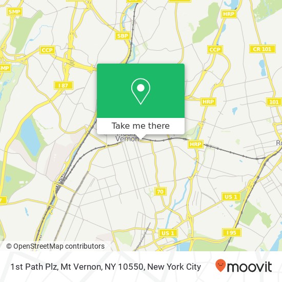 1st Path Plz, Mt Vernon, NY 10550 map