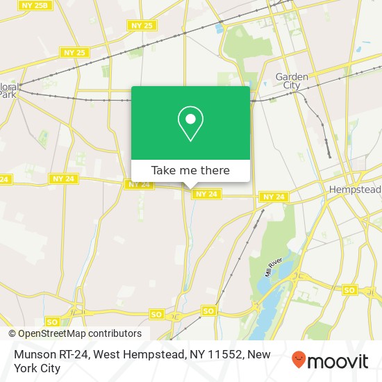 Munson RT-24, West Hempstead, NY 11552 map
