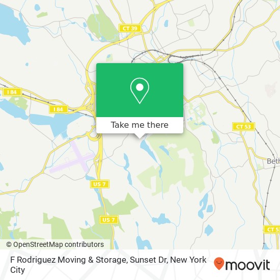 Mapa de F Rodriguez Moving & Storage, Sunset Dr