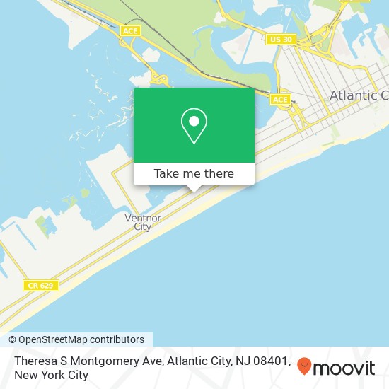 Theresa S Montgomery Ave, Atlantic City, NJ 08401 map