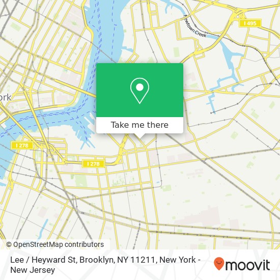 Mapa de Lee / Heyward St, Brooklyn, NY 11211