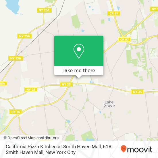 California Pizza Kitchen at Smith Haven Mall, 618 Smith Haven Mall map