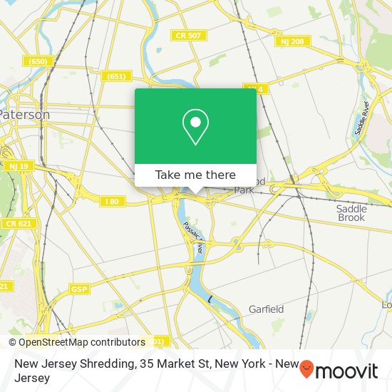 Mapa de New Jersey Shredding, 35 Market St