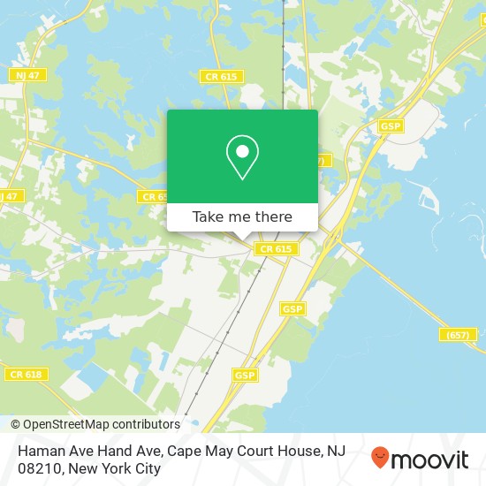 Haman Ave Hand Ave, Cape May Court House, NJ 08210 map