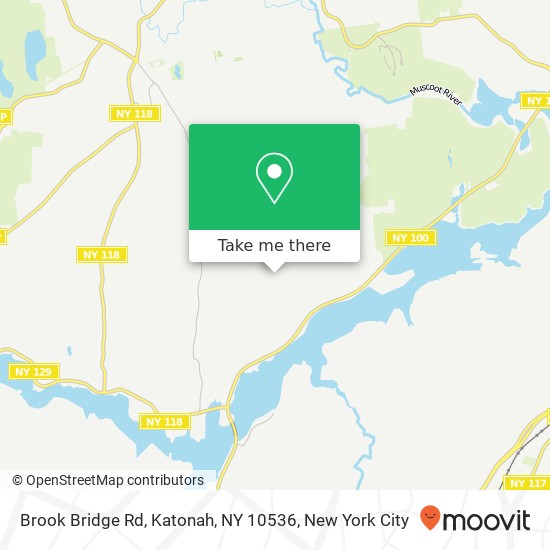 Mapa de Brook Bridge Rd, Katonah, NY 10536