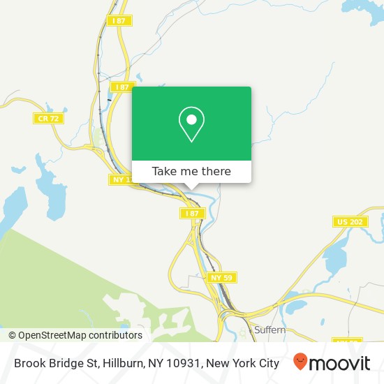 Mapa de Brook Bridge St, Hillburn, NY 10931