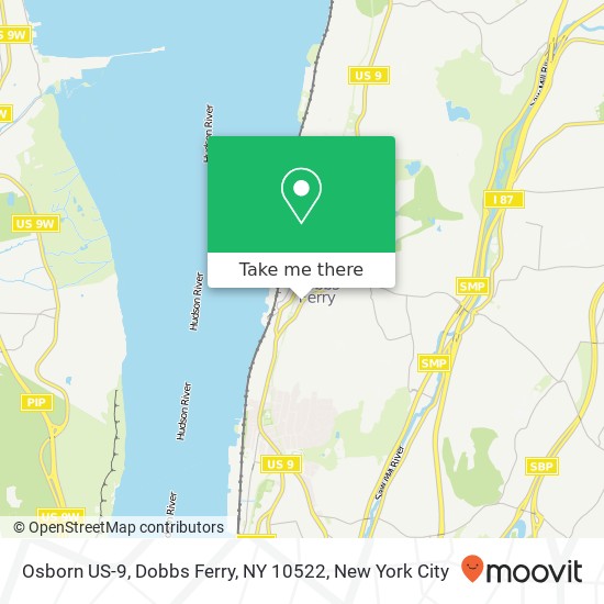 Mapa de Osborn US-9, Dobbs Ferry, NY 10522