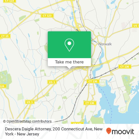 Mapa de Descera Daigle Attorney, 200 Connecticut Ave