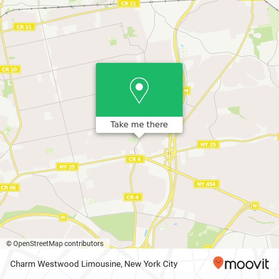 Charm Westwood Limousine map
