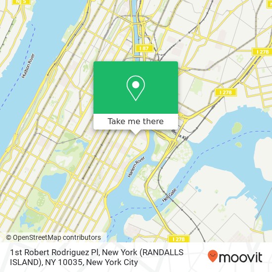1st Robert Rodriguez Pl, New York (RANDALLS ISLAND), NY 10035 map