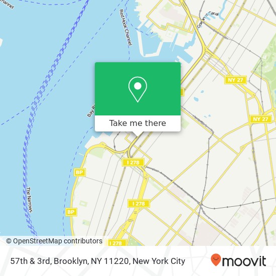 Mapa de 57th & 3rd, Brooklyn, NY 11220