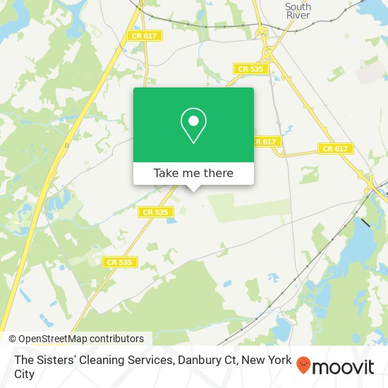 Mapa de The Sisters' Cleaning Services, Danbury Ct