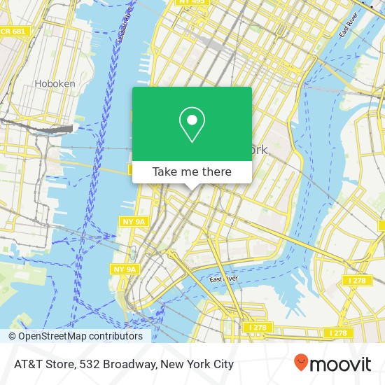 AT&T Store, 532 Broadway map