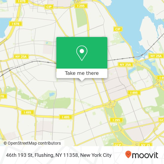 46th 193 St, Flushing, NY 11358 map