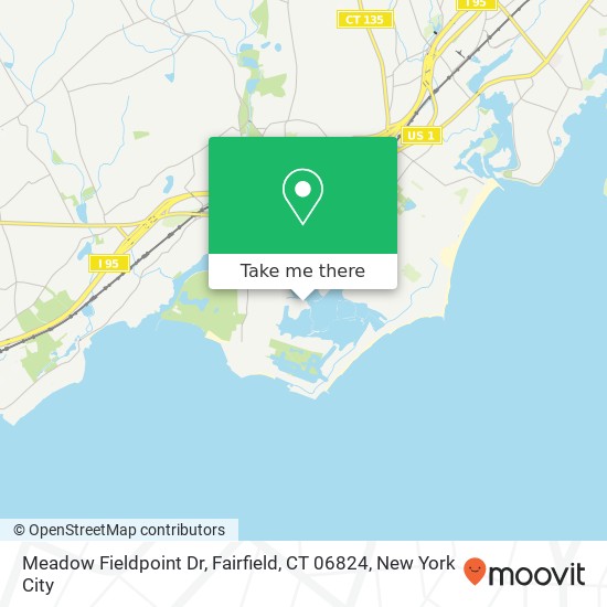 Mapa de Meadow Fieldpoint Dr, Fairfield, CT 06824