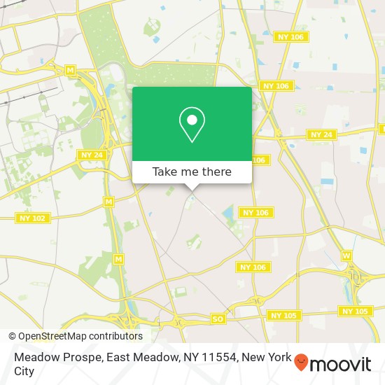 Mapa de Meadow Prospe, East Meadow, NY 11554