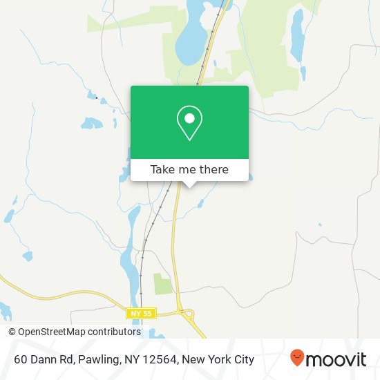 Mapa de 60 Dann Rd, Pawling, NY 12564