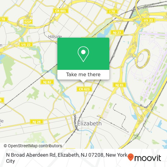 N Broad Aberdeen Rd, Elizabeth, NJ 07208 map