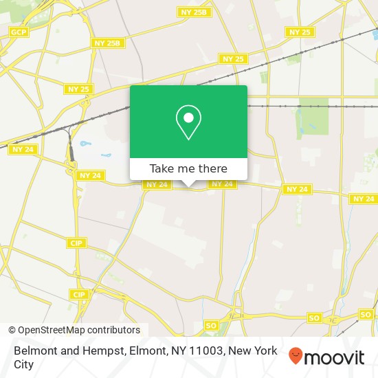 Belmont and Hempst, Elmont, NY 11003 map