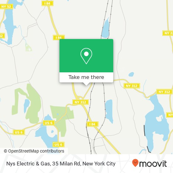 Mapa de Nys Electric & Gas, 35 Milan Rd