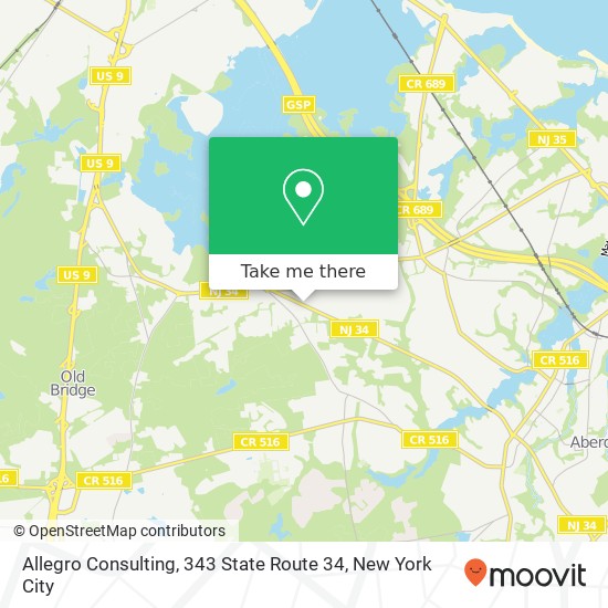 Allegro Consulting, 343 State Route 34 map