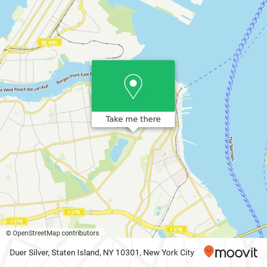 Mapa de Duer Silver, Staten Island, NY 10301