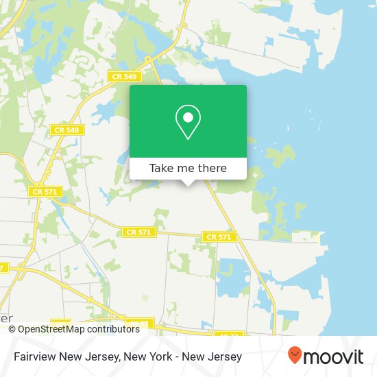 Fairview New Jersey, Toms River, NJ 08753 map