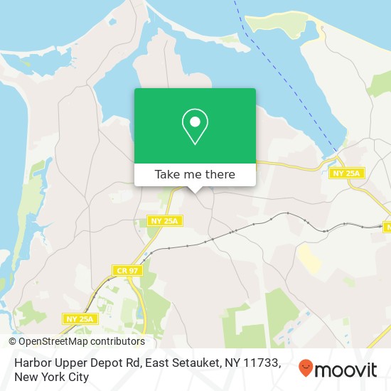 Mapa de Harbor Upper Depot Rd, East Setauket, NY 11733