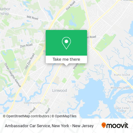 Ambassador Car Service map