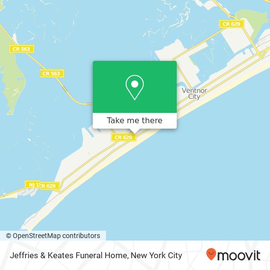 Mapa de Jeffries & Keates Funeral Home