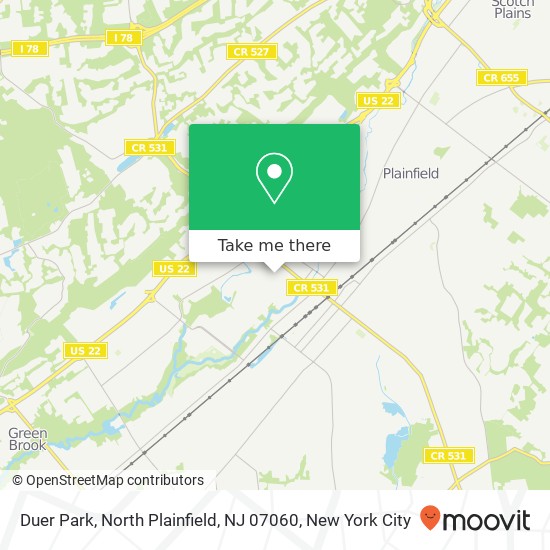 Duer Park, North Plainfield, NJ 07060 map