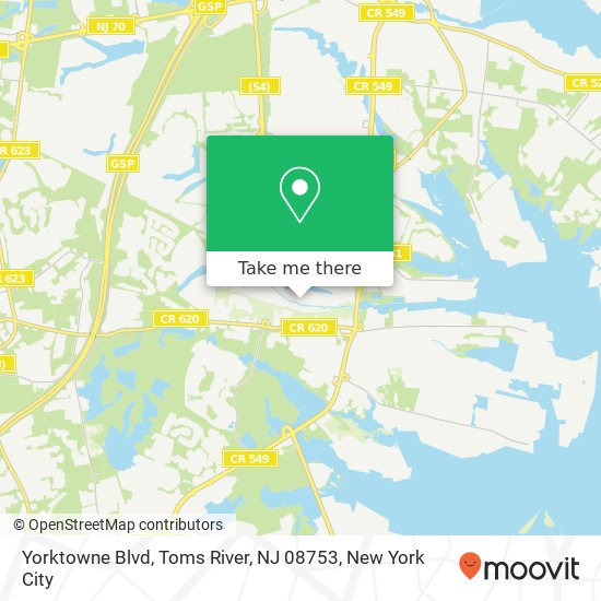 Yorktowne Blvd, Toms River, NJ 08753 map