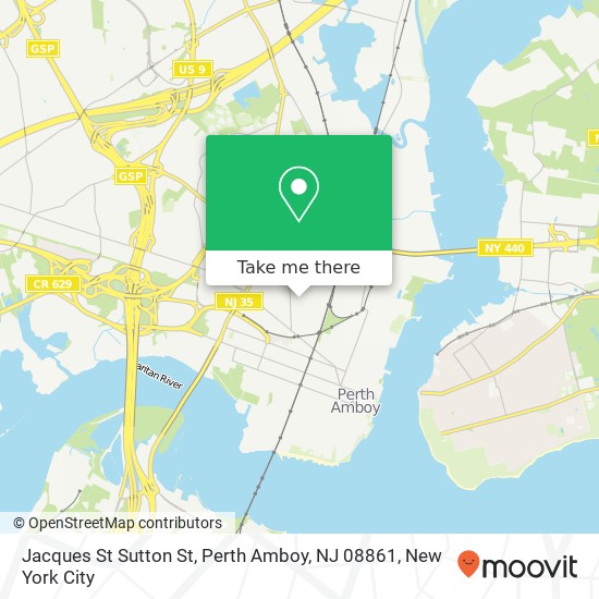 Jacques St Sutton St, Perth Amboy, NJ 08861 map