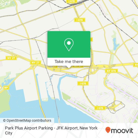 Mapa de Park Plus Airport Parking - JFK Airport