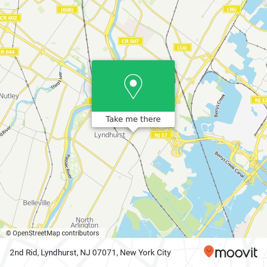 2nd Rid, Lyndhurst, NJ 07071 map