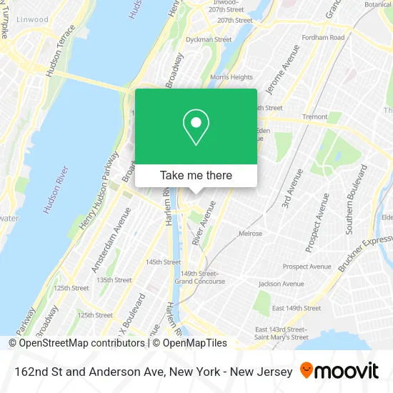 Mapa de 162nd St and Anderson Ave