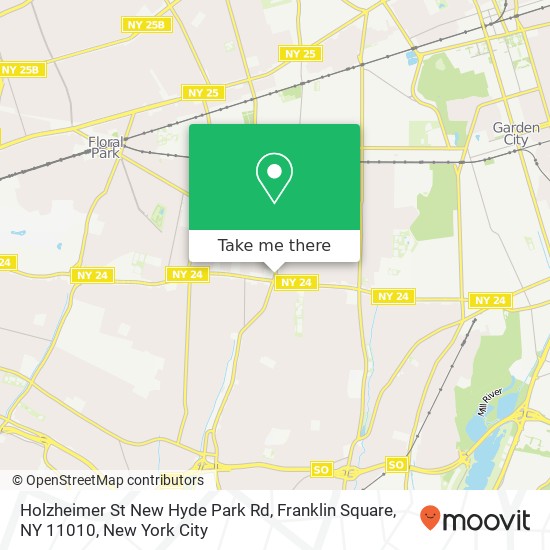 Mapa de Holzheimer St New Hyde Park Rd, Franklin Square, NY 11010