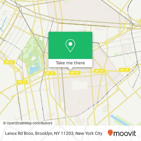 Lenox Rd Broo, Brooklyn, NY 11203 map