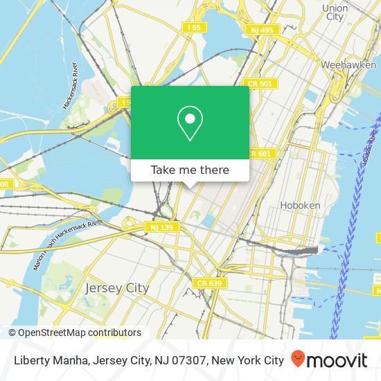 Liberty Manha, Jersey City, NJ 07307 map